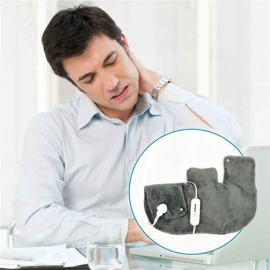 Electric Heating Pad | Soothing Relief for Neck and Shoulders with 3 Heat Settings 4