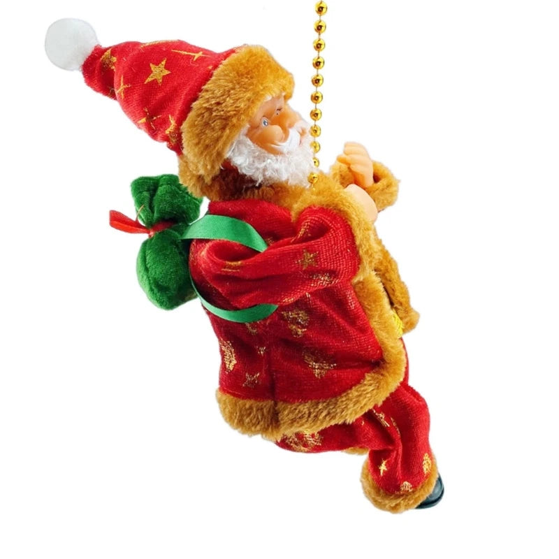 Electric Santa Climbing Ladder Toy | Interactive Holiday Fun 0