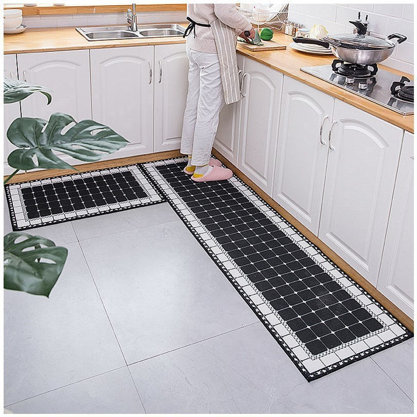 Elegant Hand-Woven Floor Mats | Oil-Proof Design for Kitchen & Bathroom 1