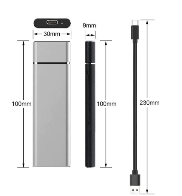 External Hard Drive | 2TB Portable Storage with High-Speed Data Transfer 4