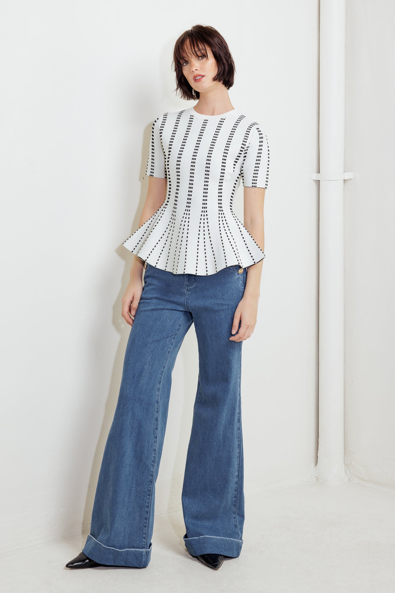 KVELDSRASLE JACQUARD GENSER TOPP