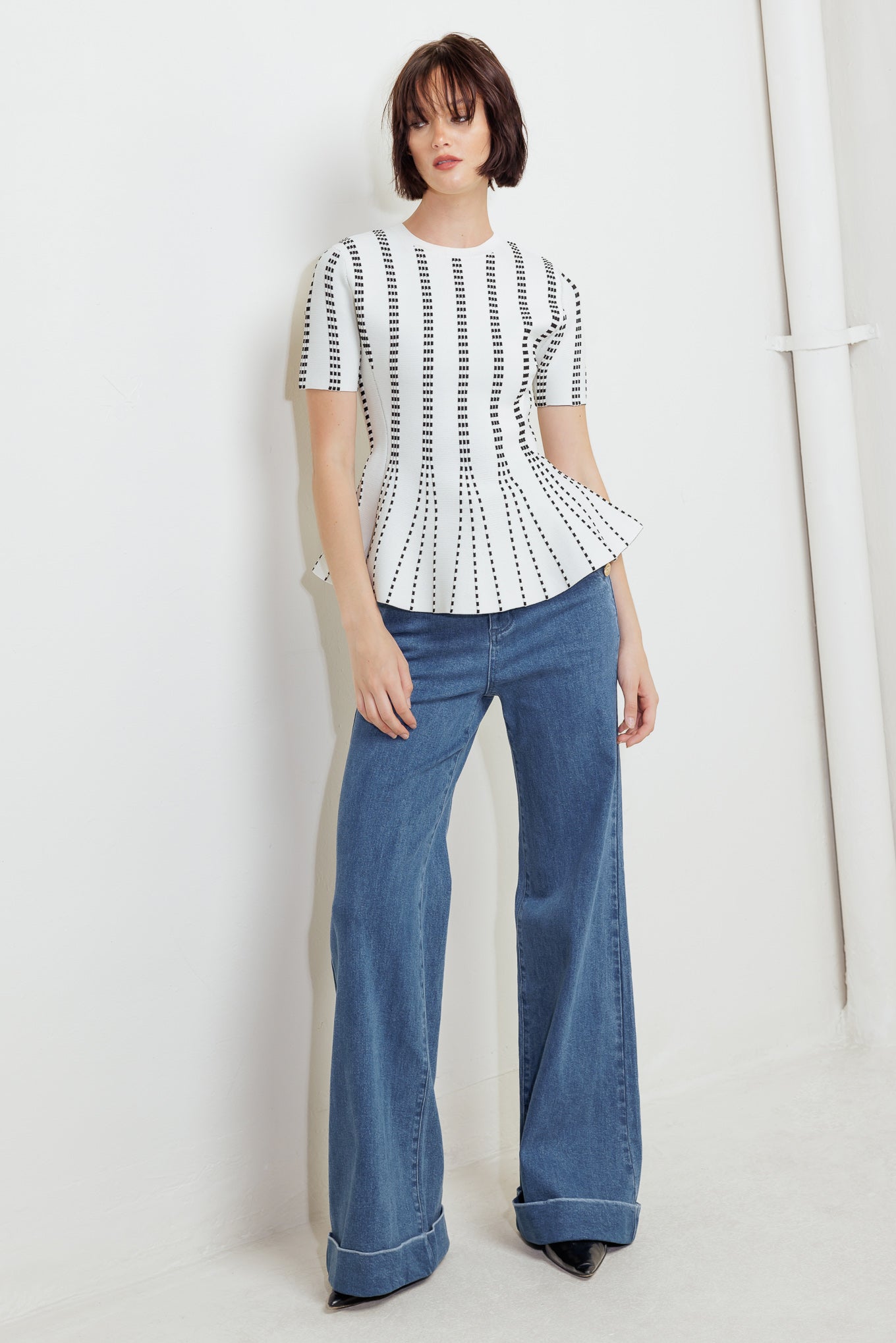 KVELDSRASLE JACQUARD GENSER TOPP