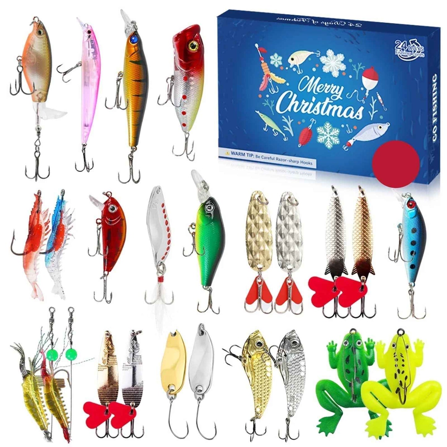 Fishing Advent Calendar | Waterproof Design with 24 Accessories 2