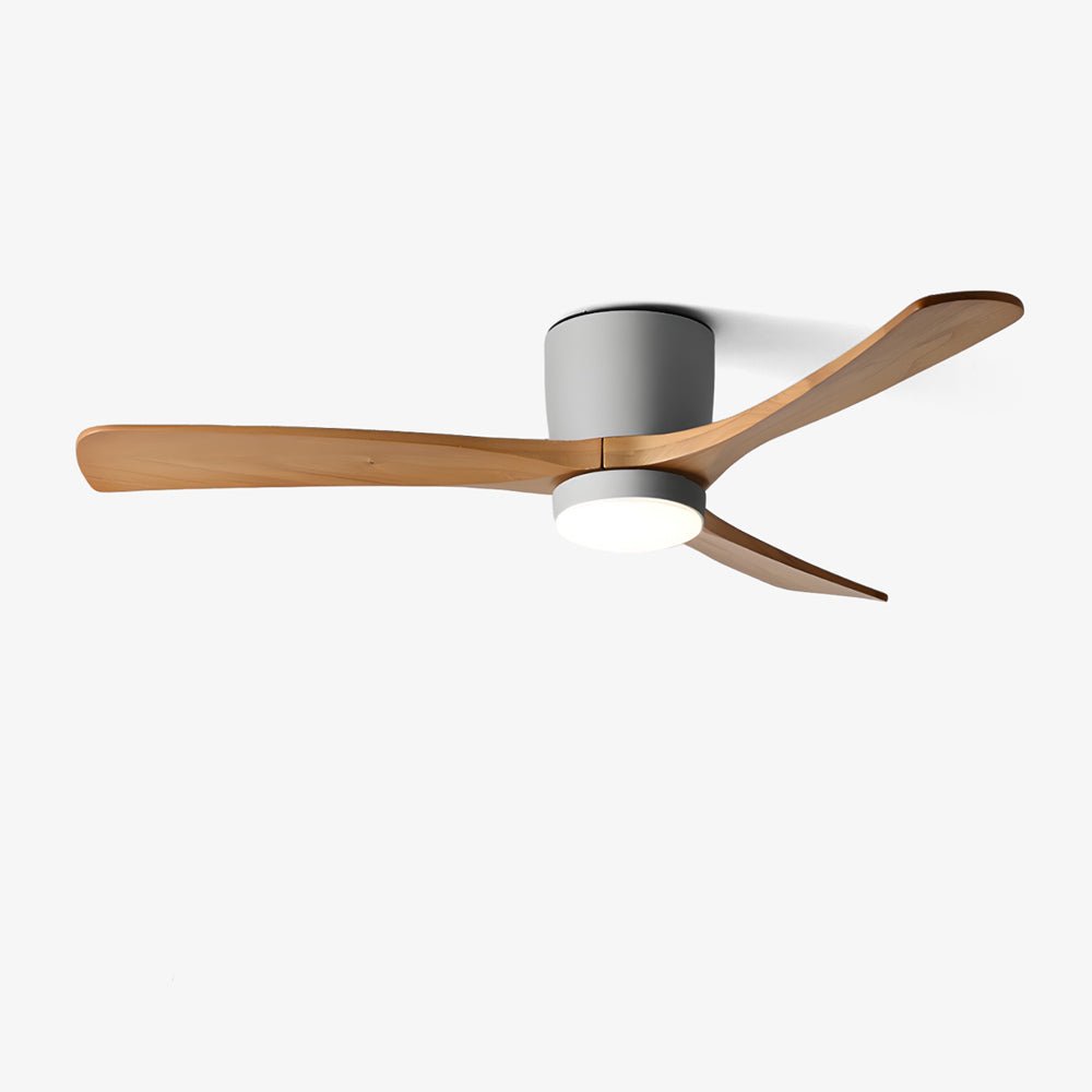 Flush Mount Ceiling Fan with Lights | Modern Minimalist Design and LED Lighting 1