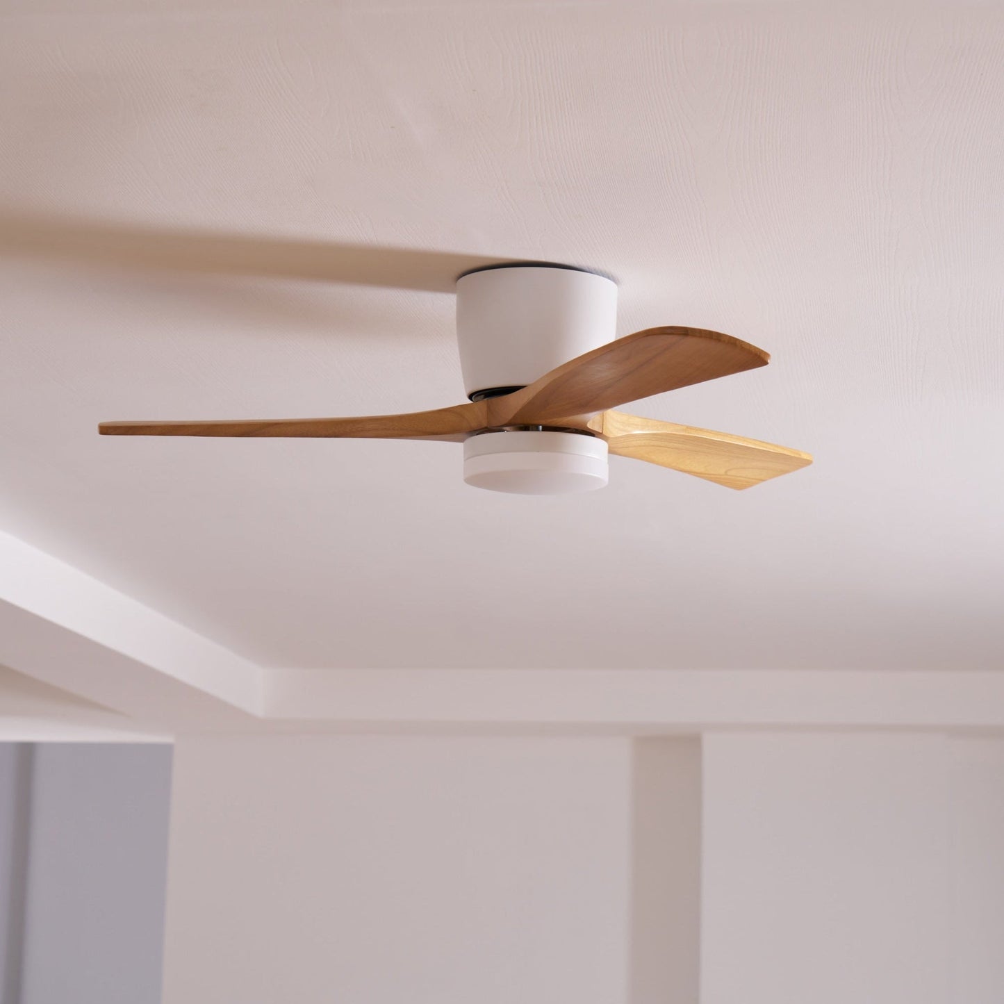 Flush Mount Ceiling Fan with Lights | Modern Minimalist Design and LED Lighting 5