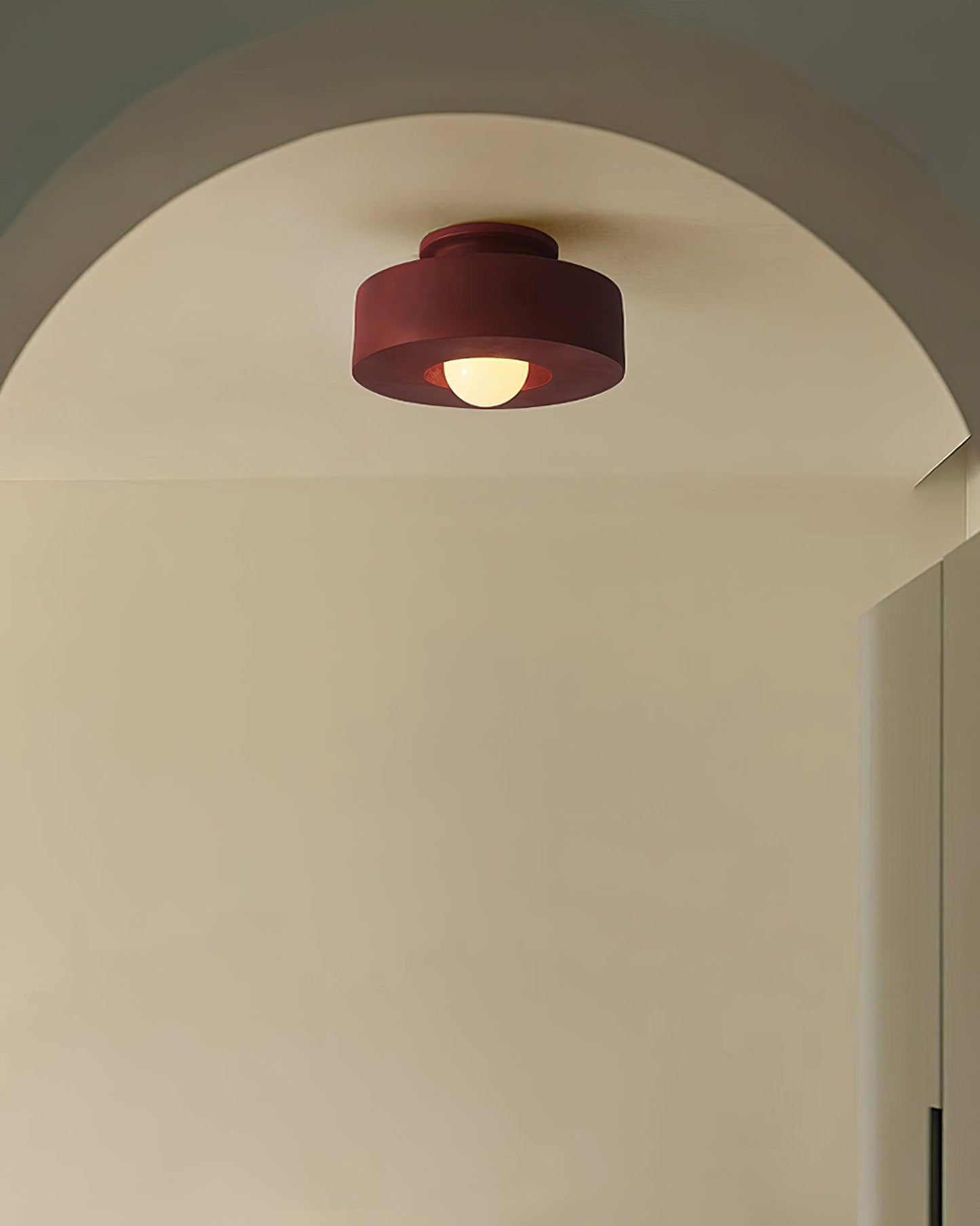 Flush Mount Ceiling Light | Hand-Built Resin Design with LED Compatibility 4