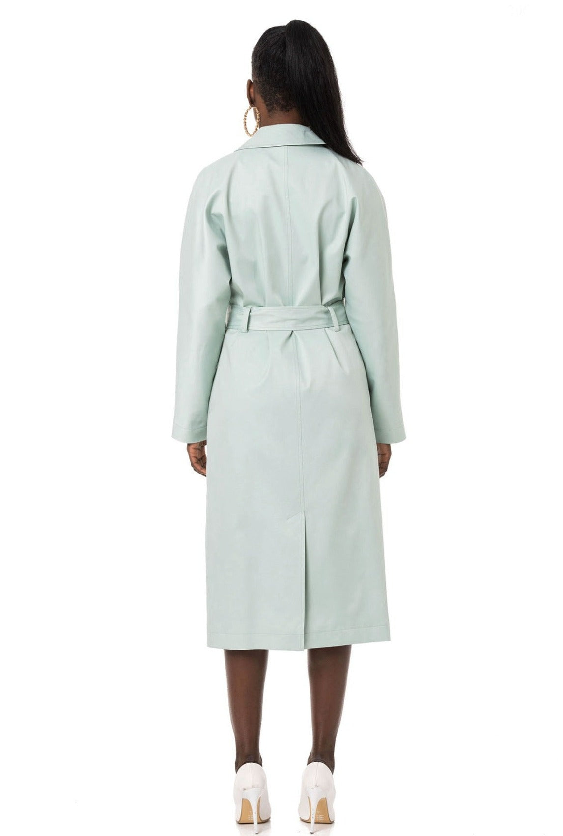 Trenchcoat mit Gürtel aus Baumwollmischung