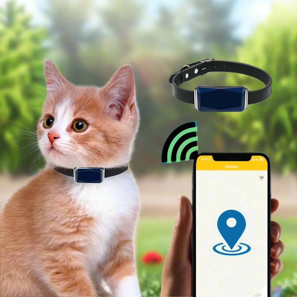 GPS Cat Tracker Collar | Real-Time Location Tracking with Mobile App 0