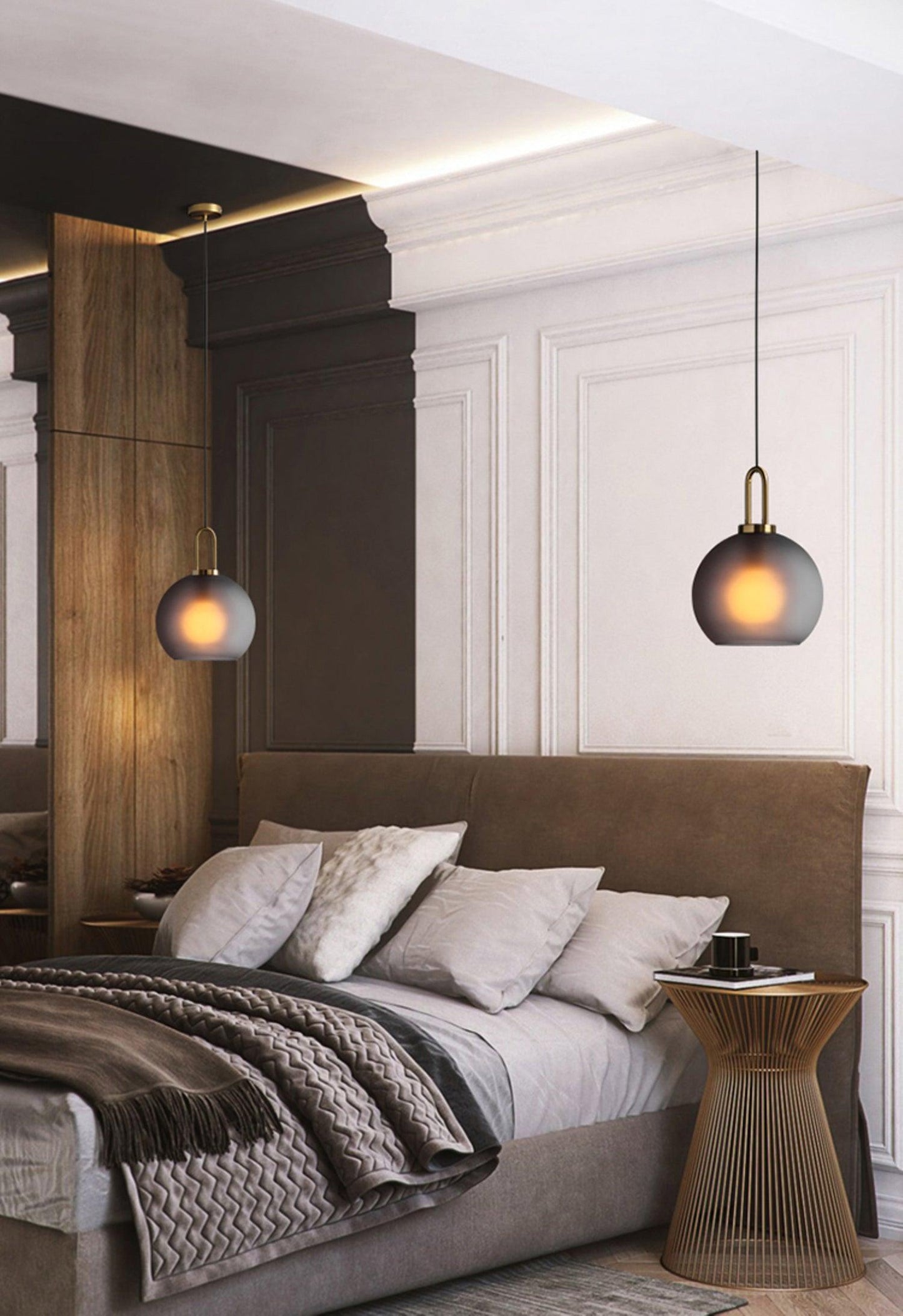 Glass Pendant Lamp | Elegant Design with Adjustable Height 7