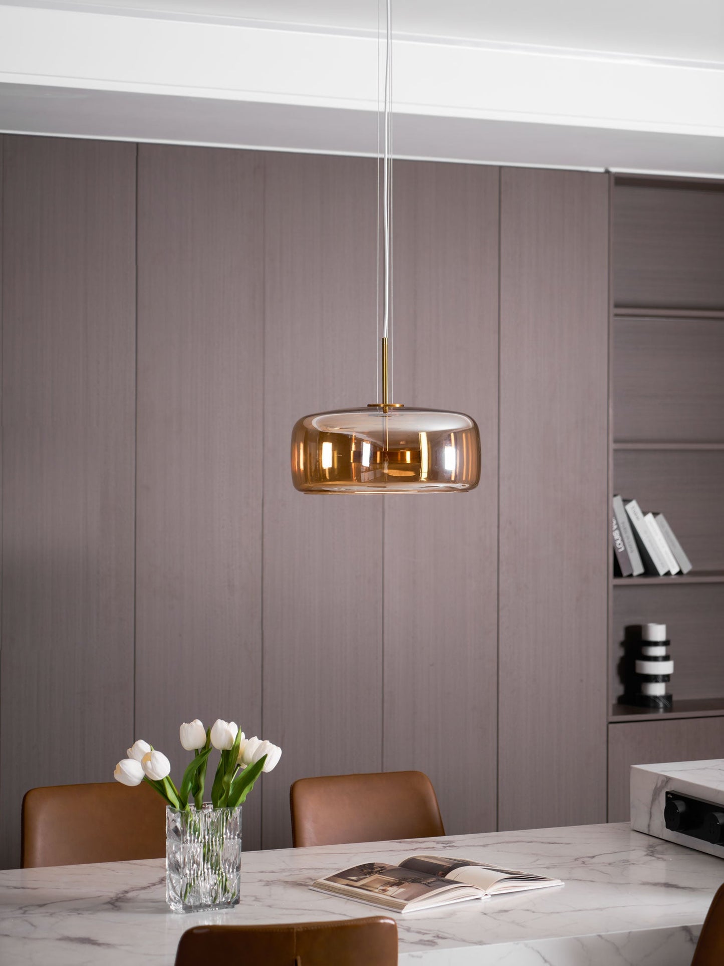 Glass Pendant Lamp | Modern Adjustable Pendant Lighting for Kitchen Island 5