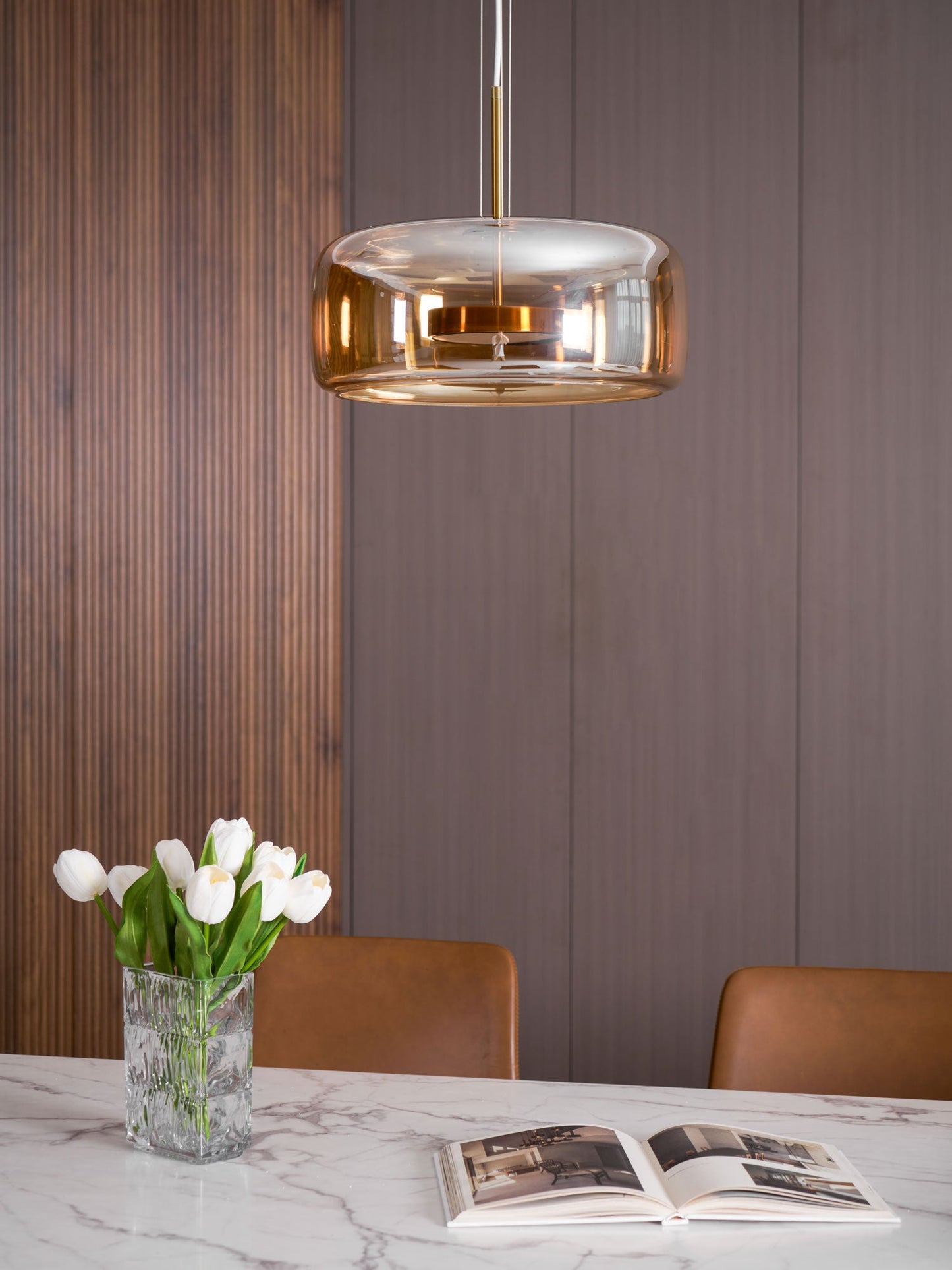 Glass Pendant Lamp | Modern Adjustable Pendant Lighting for Kitchen Island 8