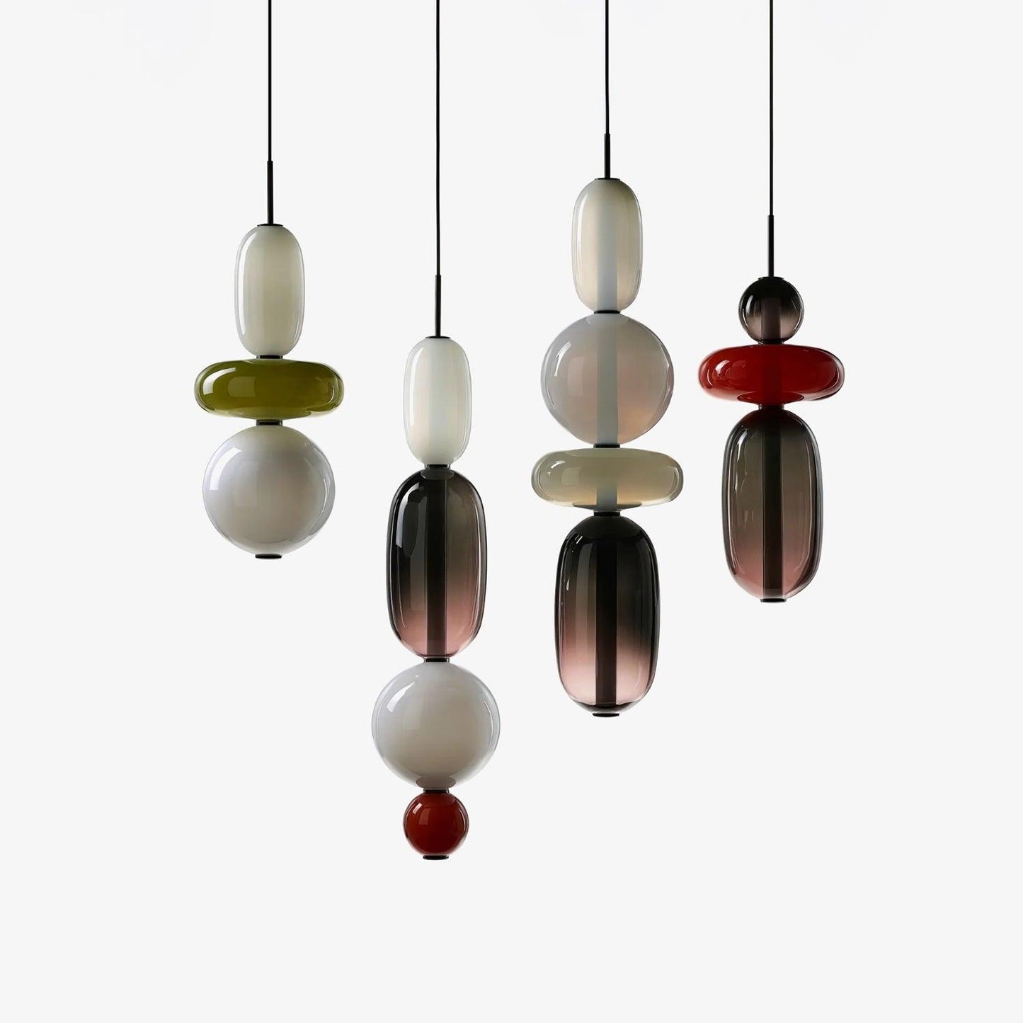 Glass Pendant Light | Dimmable Tinted Design for Kitchen and Home 1