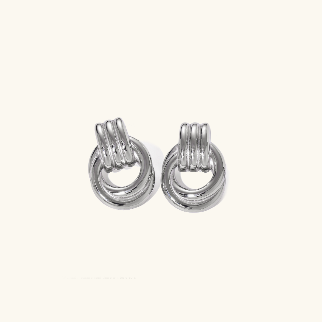 Gold Hoop Earrings | 18k Waterproof Layered Design for Durability 4