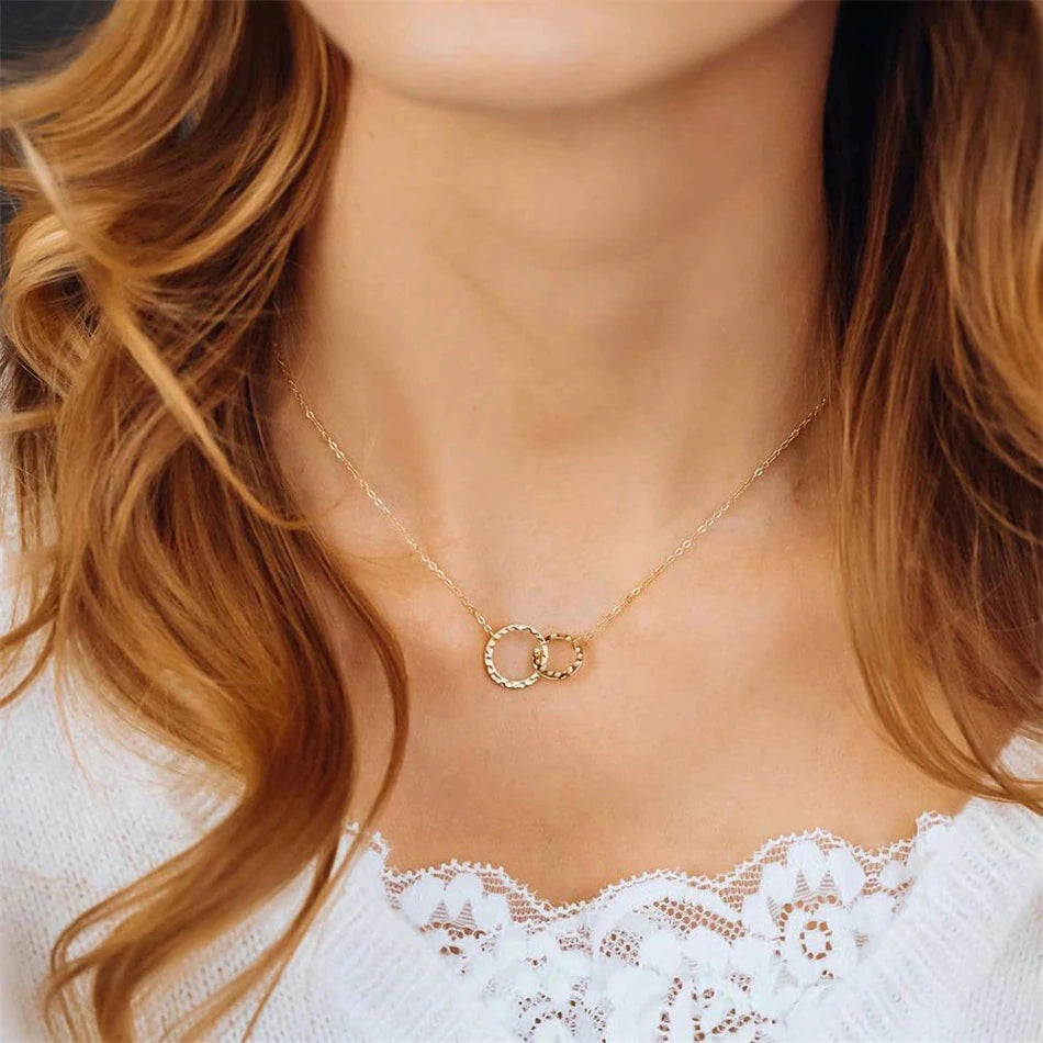 Gold Hoop Necklace | Ethically Sourced Stainless Steel with 14k Gold Finish 2