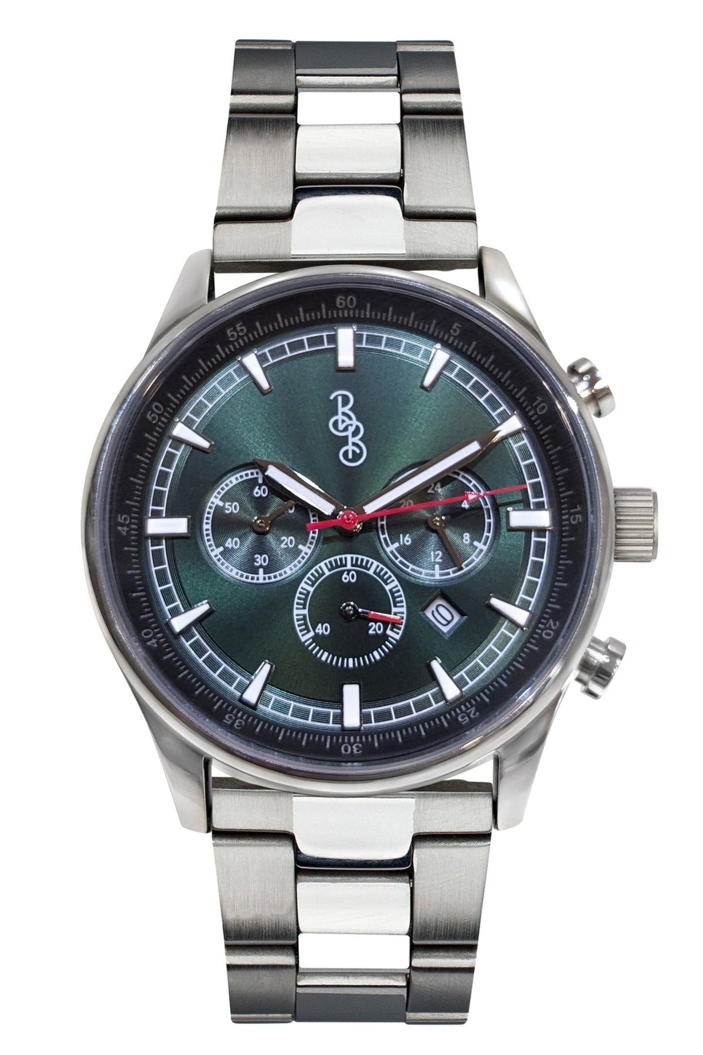 Zielony sportowy chronograf