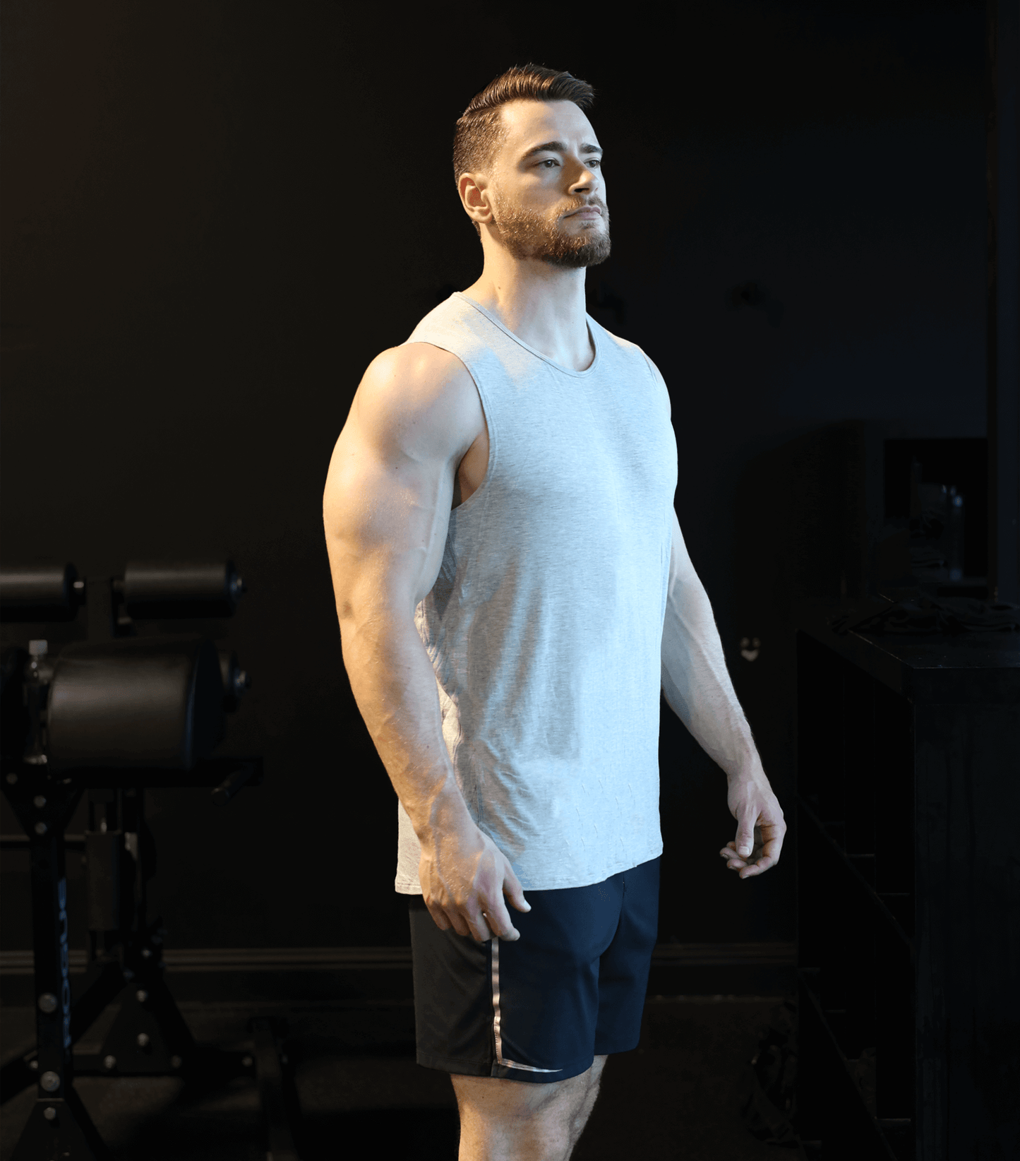 Bamboo Aerotech Tank - Heather Grau