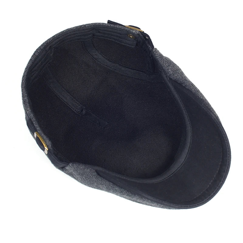 Herringbone Wool Cap | EDWARD