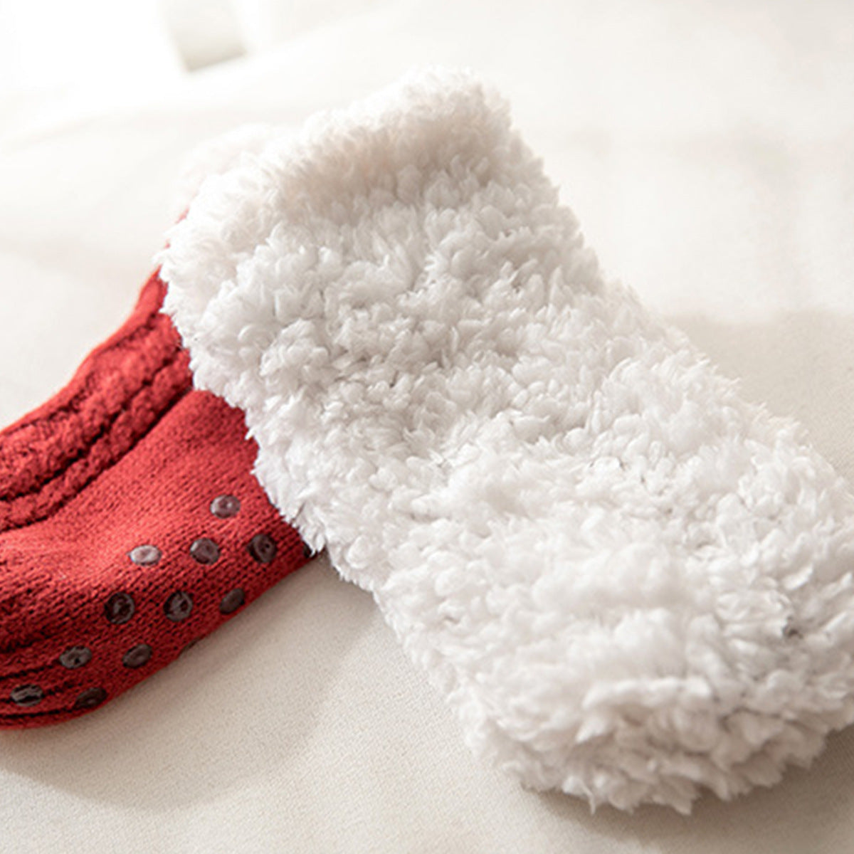 Soft-Pile Anti-slip Fleece Socks