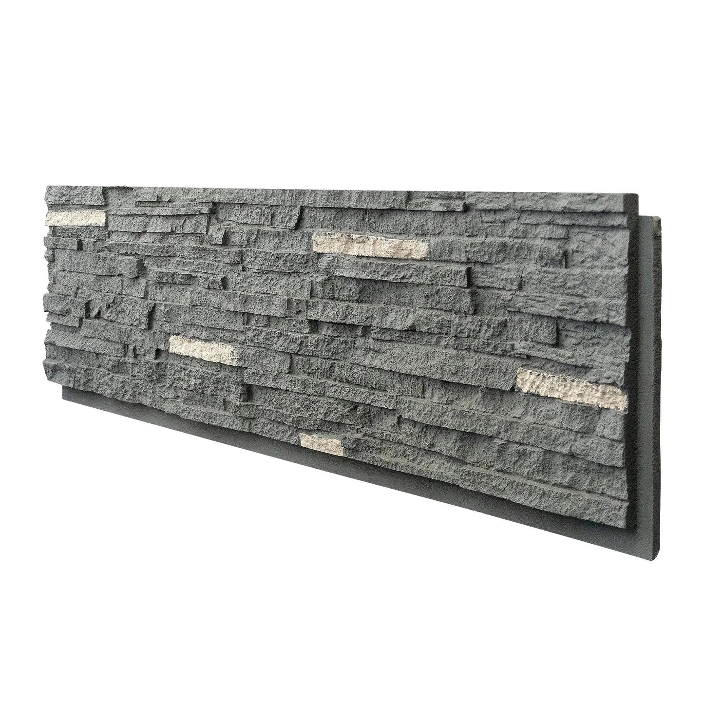 Hausvita Falsk Stenväggsbeklädnadspanel, PU Stenfanér Exteriör, 46.46" x 13"