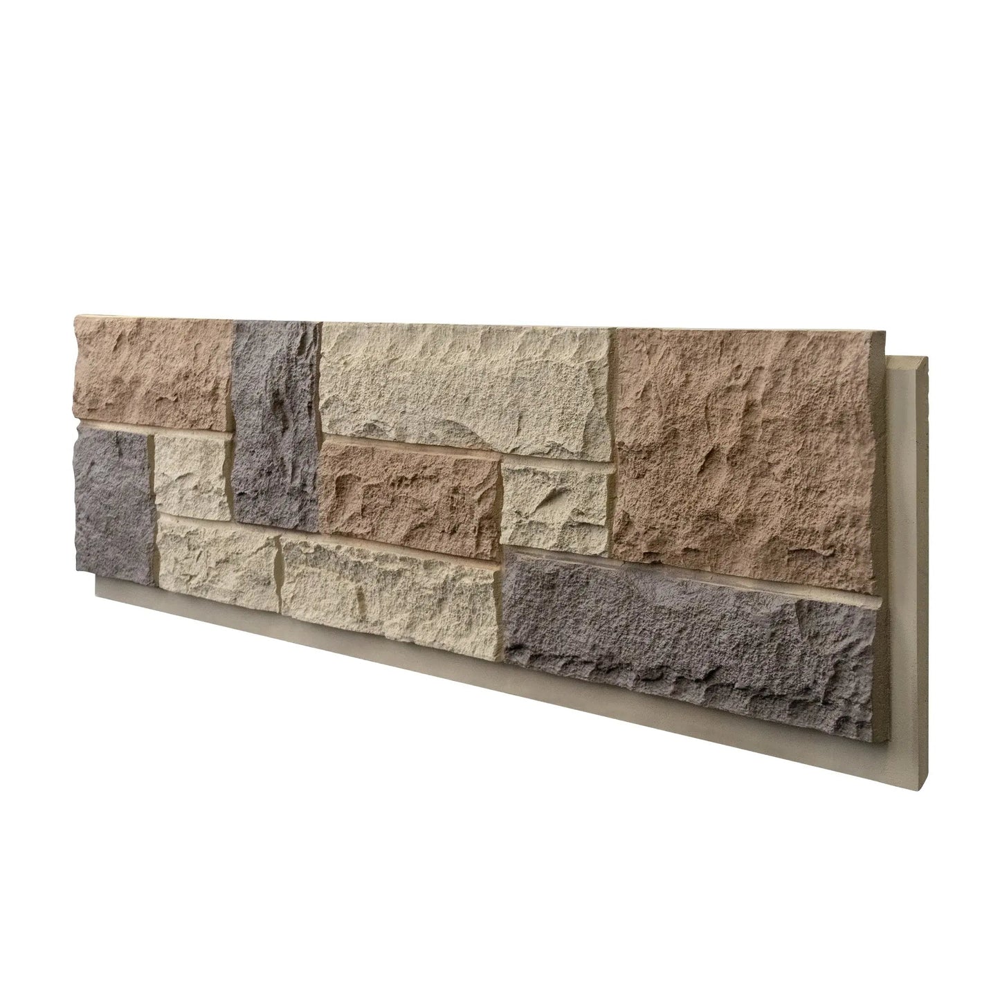Hausvita Falsk Stenväggsbeklädnadspanel, PU Stenfanér Exteriör, 46.46" x 13"