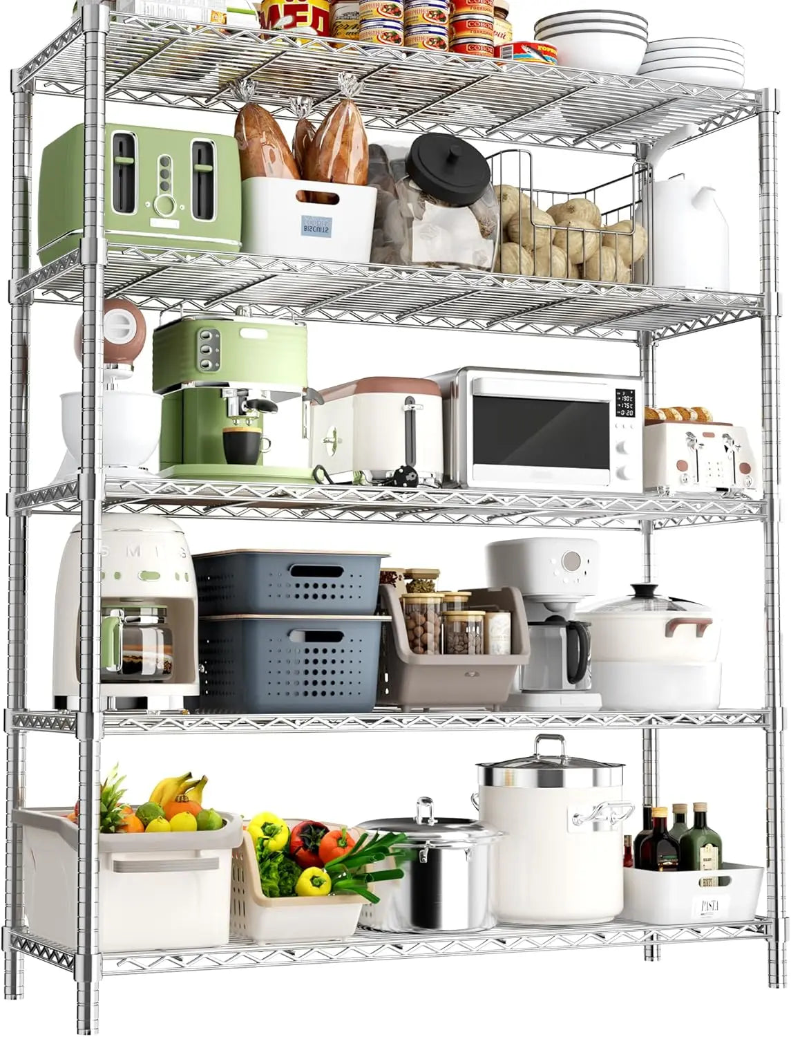 Półki magazynowe Hausvita wytrzymałe, 48" dł. x 20" szer. x 72" wys.