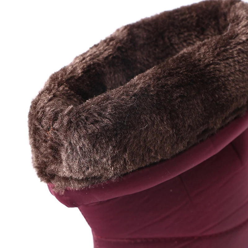 BORA | Mid-calf plysj vinterstøvler