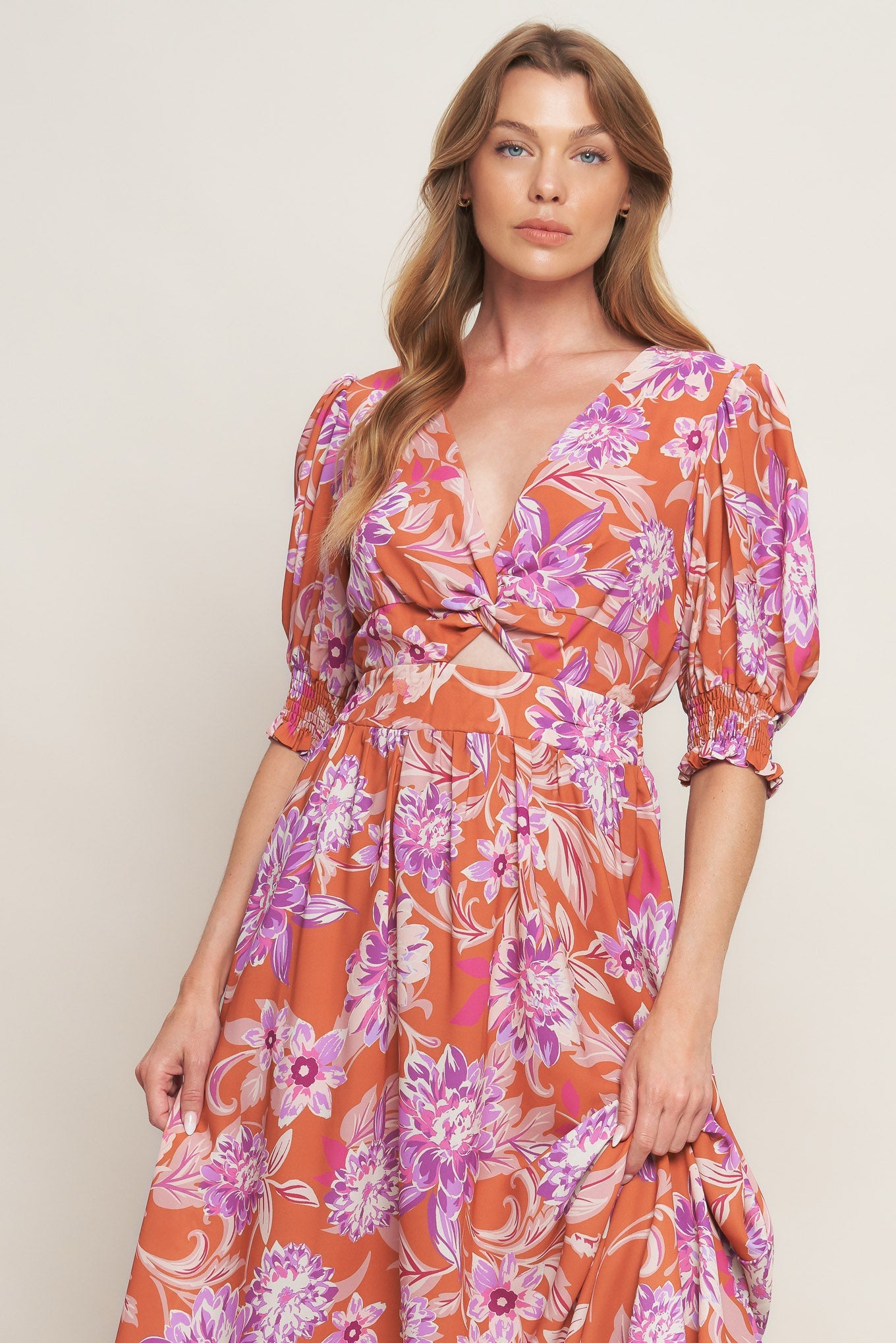 Vestito midi intrecciato MEADOW SERENADE