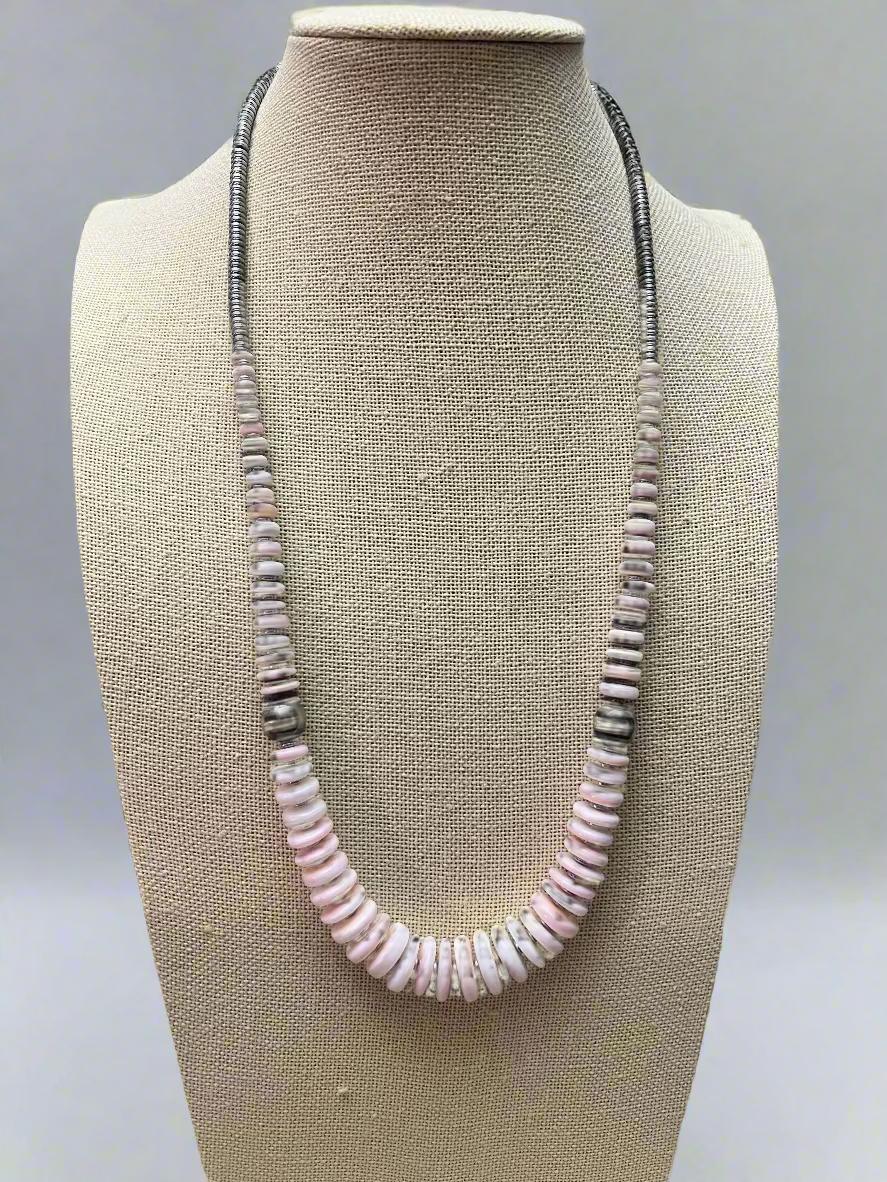 Rosa konformad graderat halsband - 23 tum