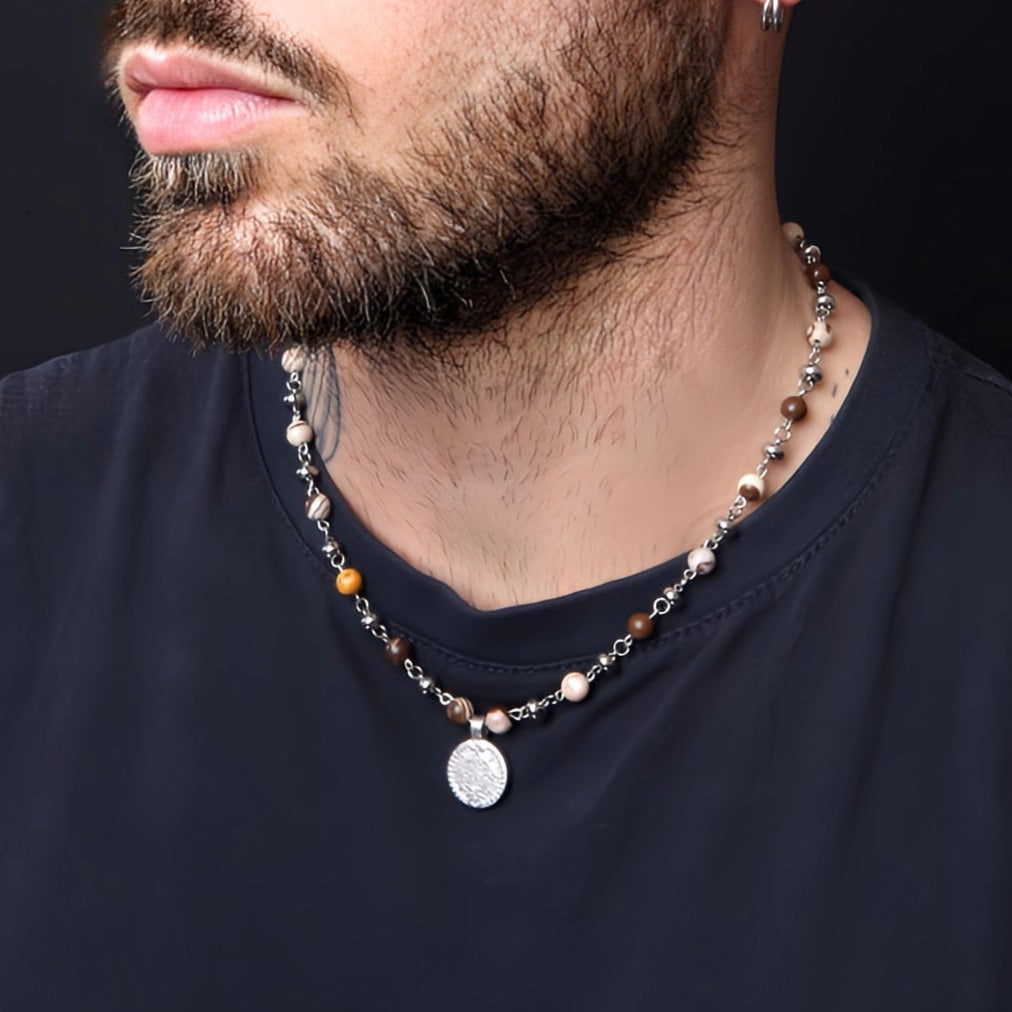 Collier pièce zèbre australienne