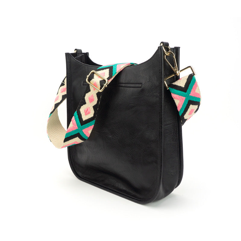 The Sailor | Glidelåslukket Crossbody-veske (Svart) - Velg din stropp