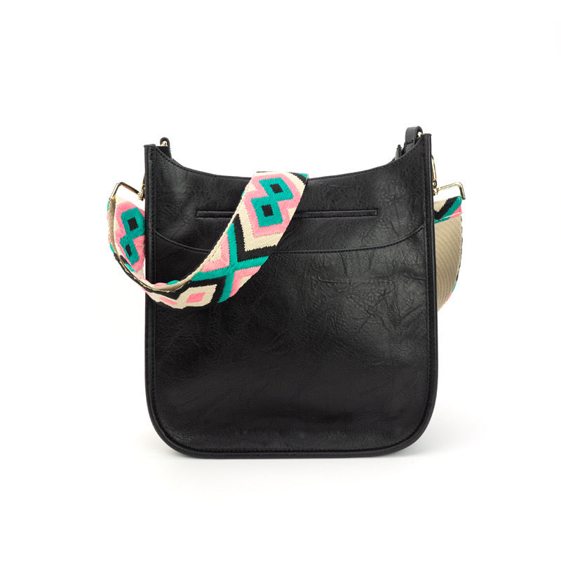 The Sailor | Glidelåslukket Crossbody-veske (Svart) - Velg din stropp