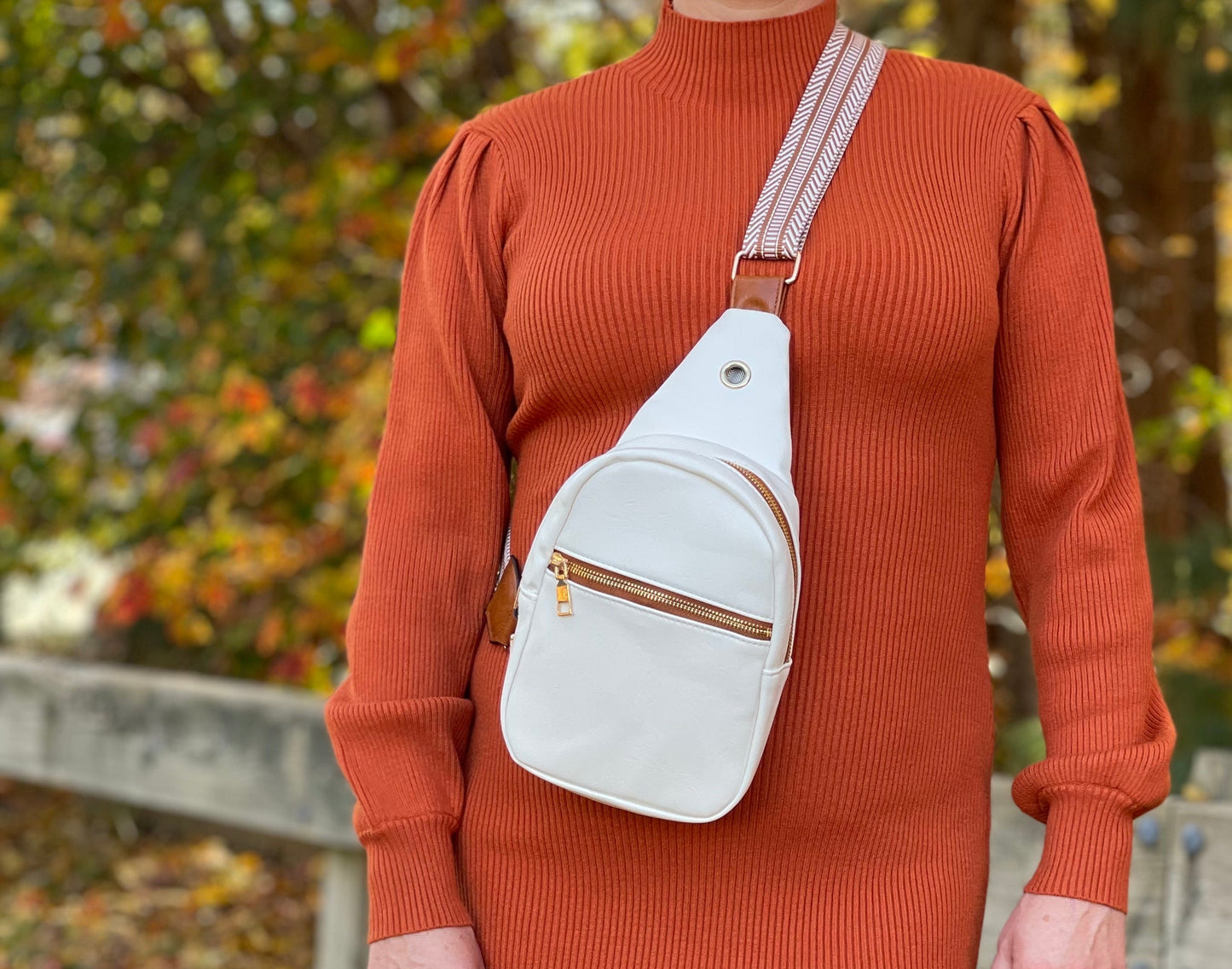 The Palmer | Bolso bandolera con bolsillo con cremallera
