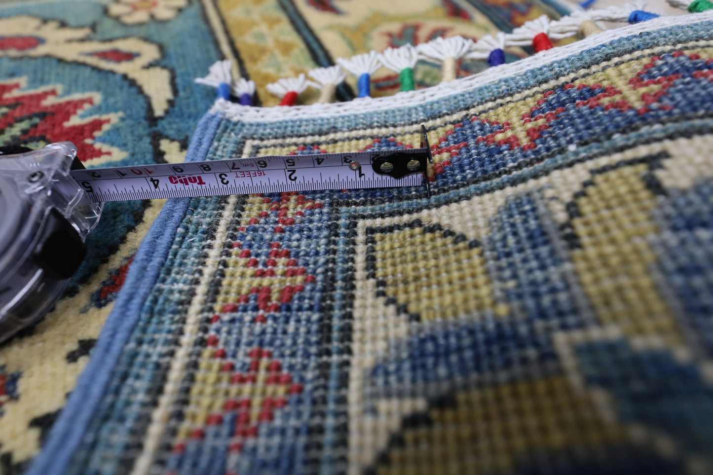 Hand-Knotted Afghani Kazak Wool Rug – 2’8″ x 9’9″