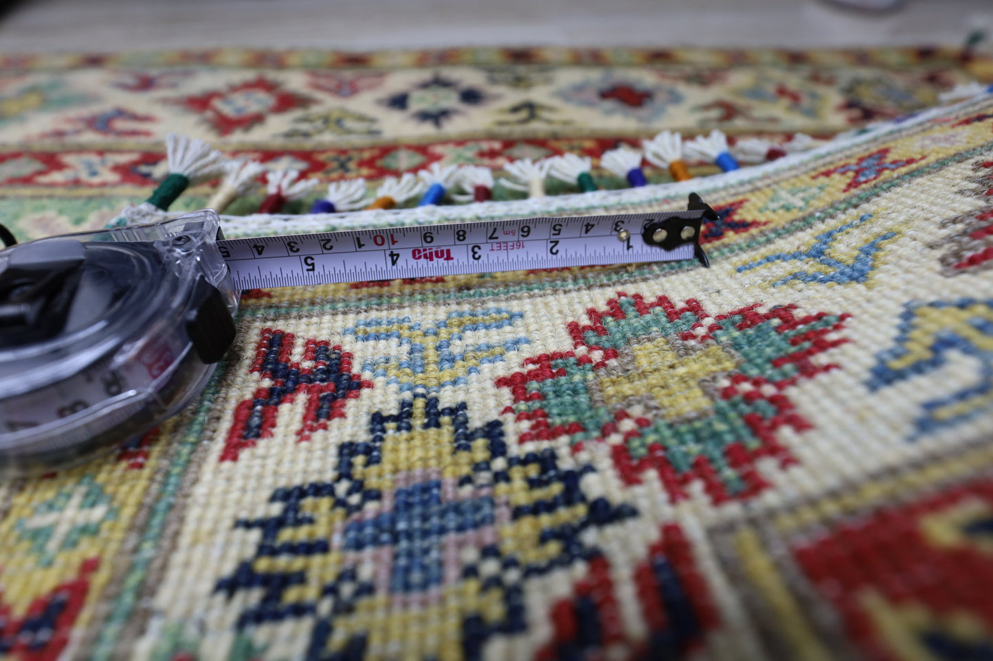 Håndknyttet afghansk Kazak ullteppe – 2’9″ x 9’2″