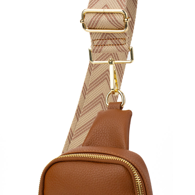 The Harlow | Skulderveske med Chevron-stropp | 3 farger