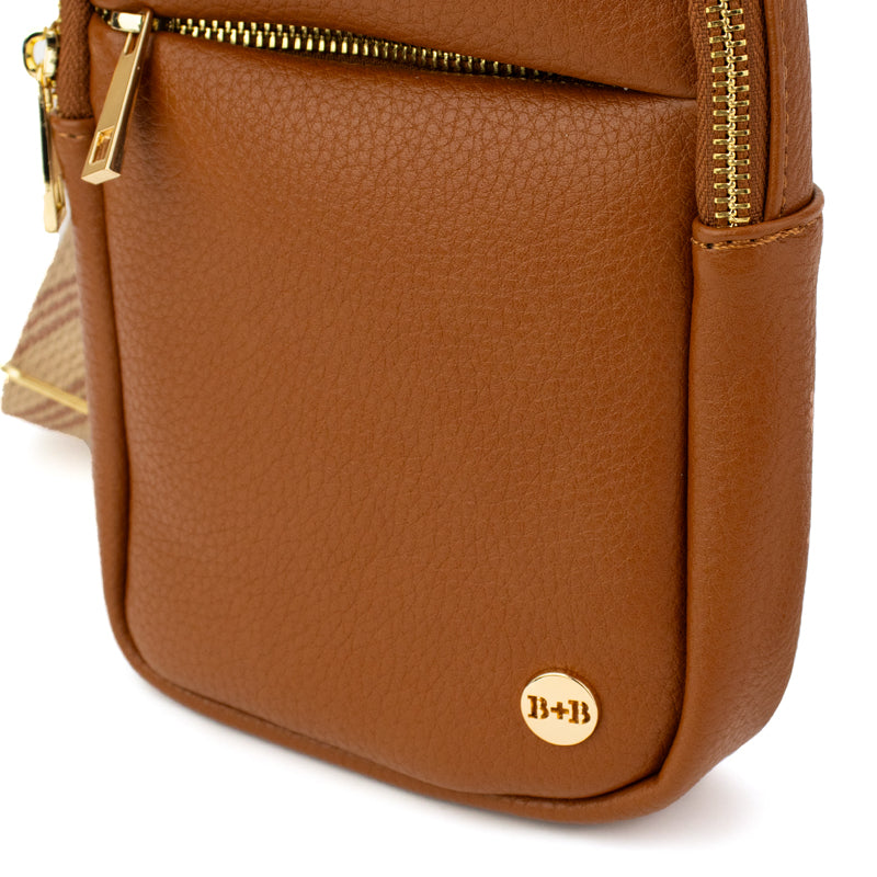 The Harlow | Skulderveske med Chevron-stropp | 3 farger