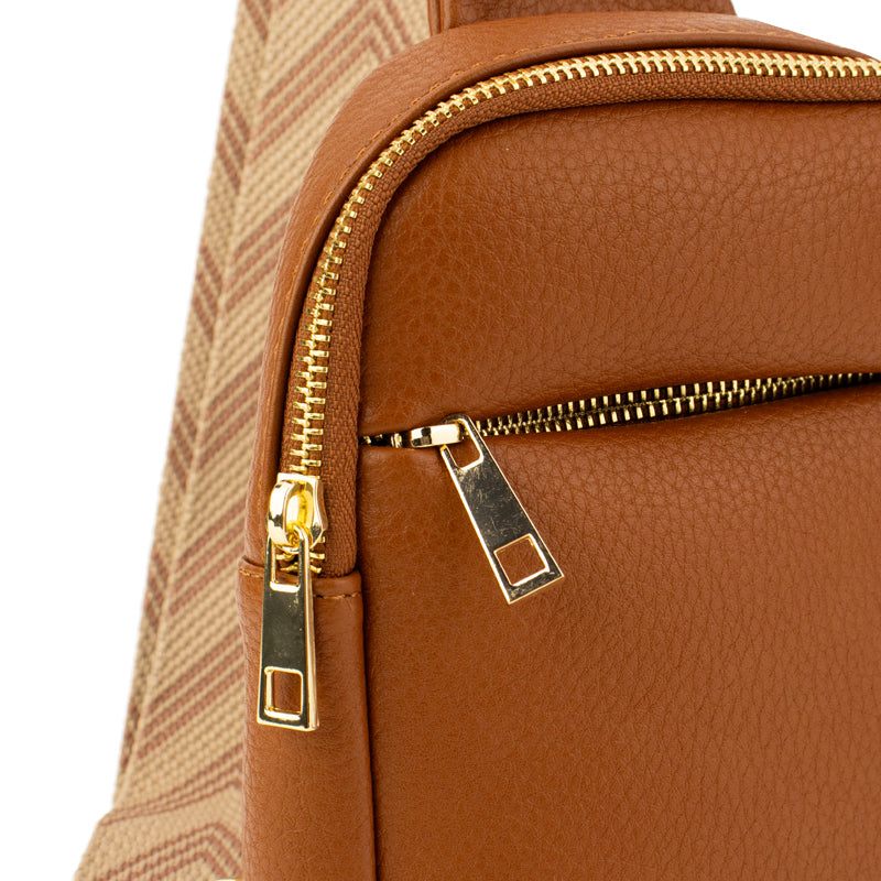 The Harlow | Skulderveske med Chevron-stropp | 3 farger