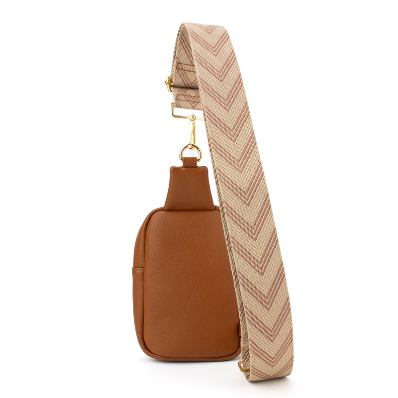 The Harlow | Skulderveske med Chevron-stropp | 3 farger