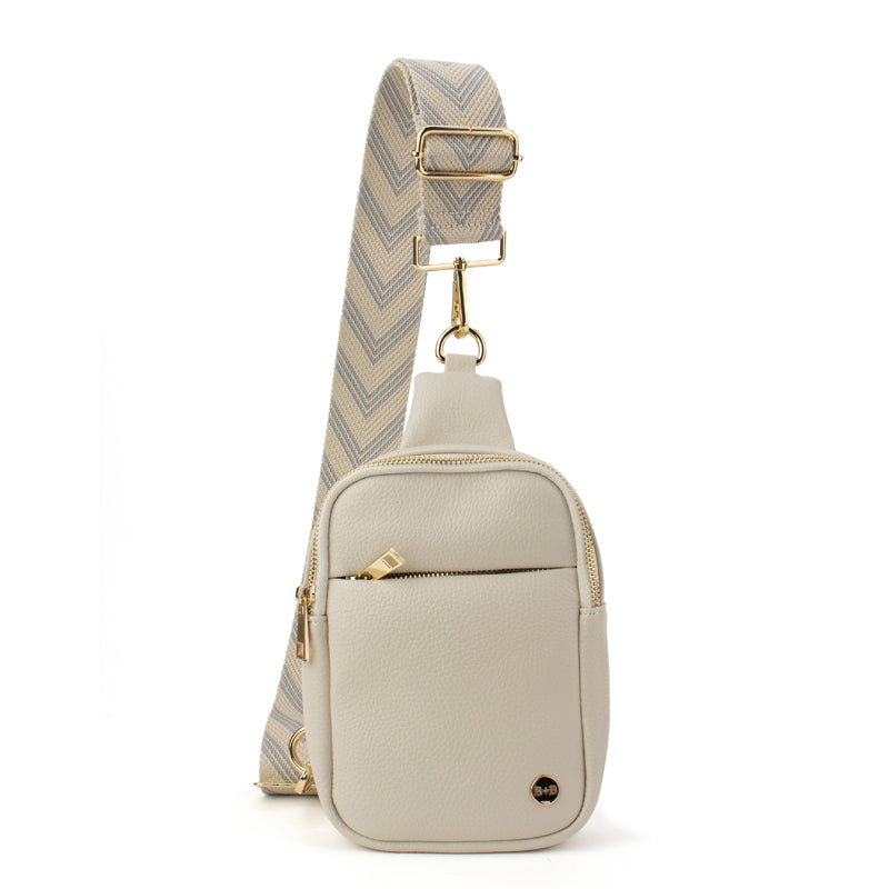 The Harlow | Skulderveske med Chevron-stropp | 3 farger