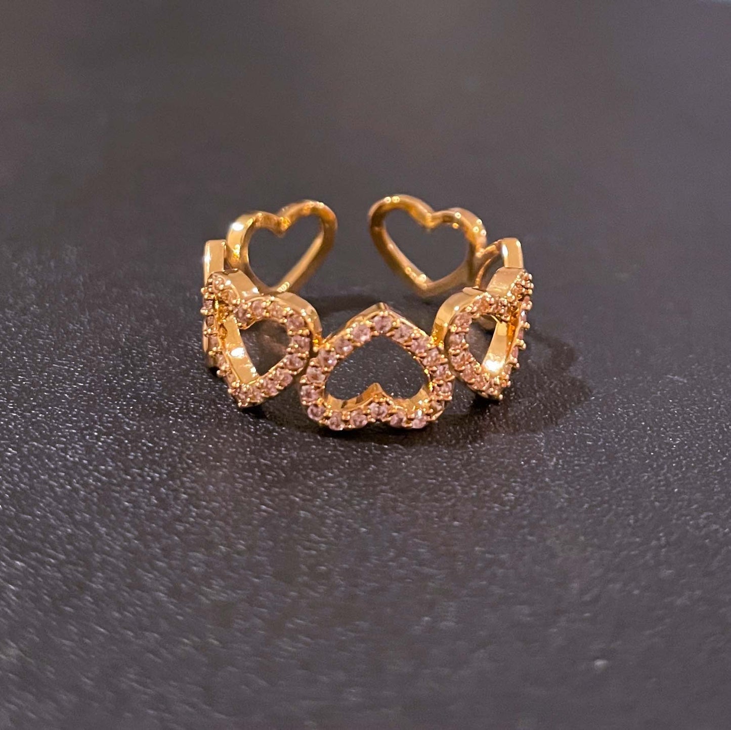 Herz aus Gold Ring