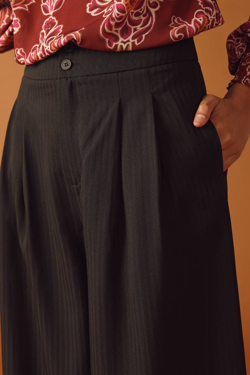 PANTALONI A GAMBA LARGA INTRECCIATI SWEET REMINISCENCE