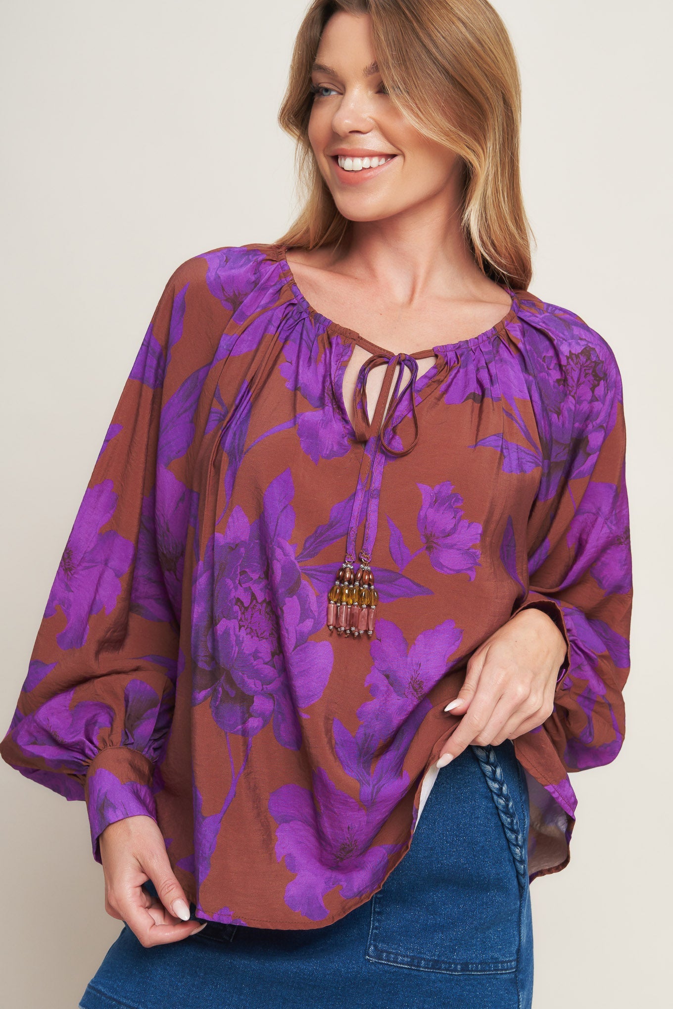 VIOLET DREAM MAGLIA CONTADINA INTRECCIATA