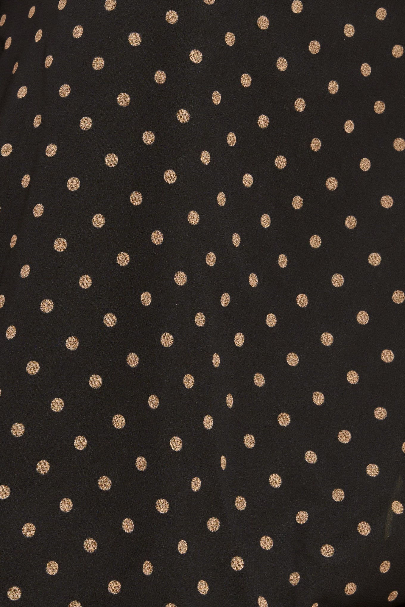 Top intrecciato chic a pois di mezzanotte