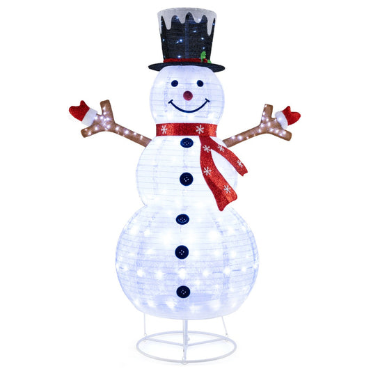 Illuminated Pop-up Snowman Decoration | 180cm with 180 LED Lights 0