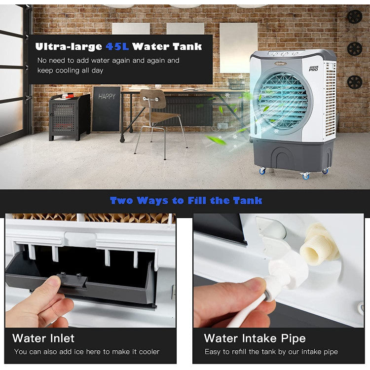 Industrial Air Cooler | 4-in-1 Evaporative Fan with 12-Gallon Tank 7