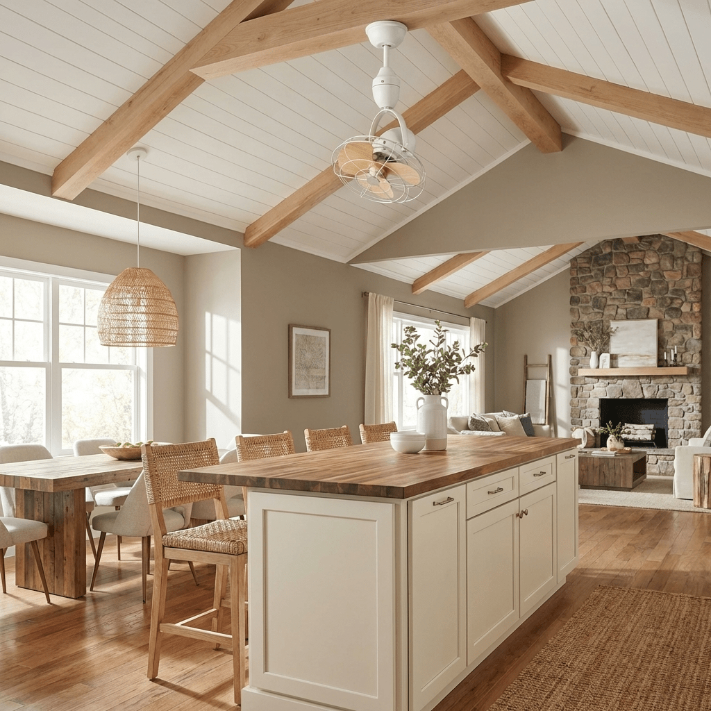 Industrial Cage Ceiling Fan | Modern Ceiling Fans with Nickel Finish 7