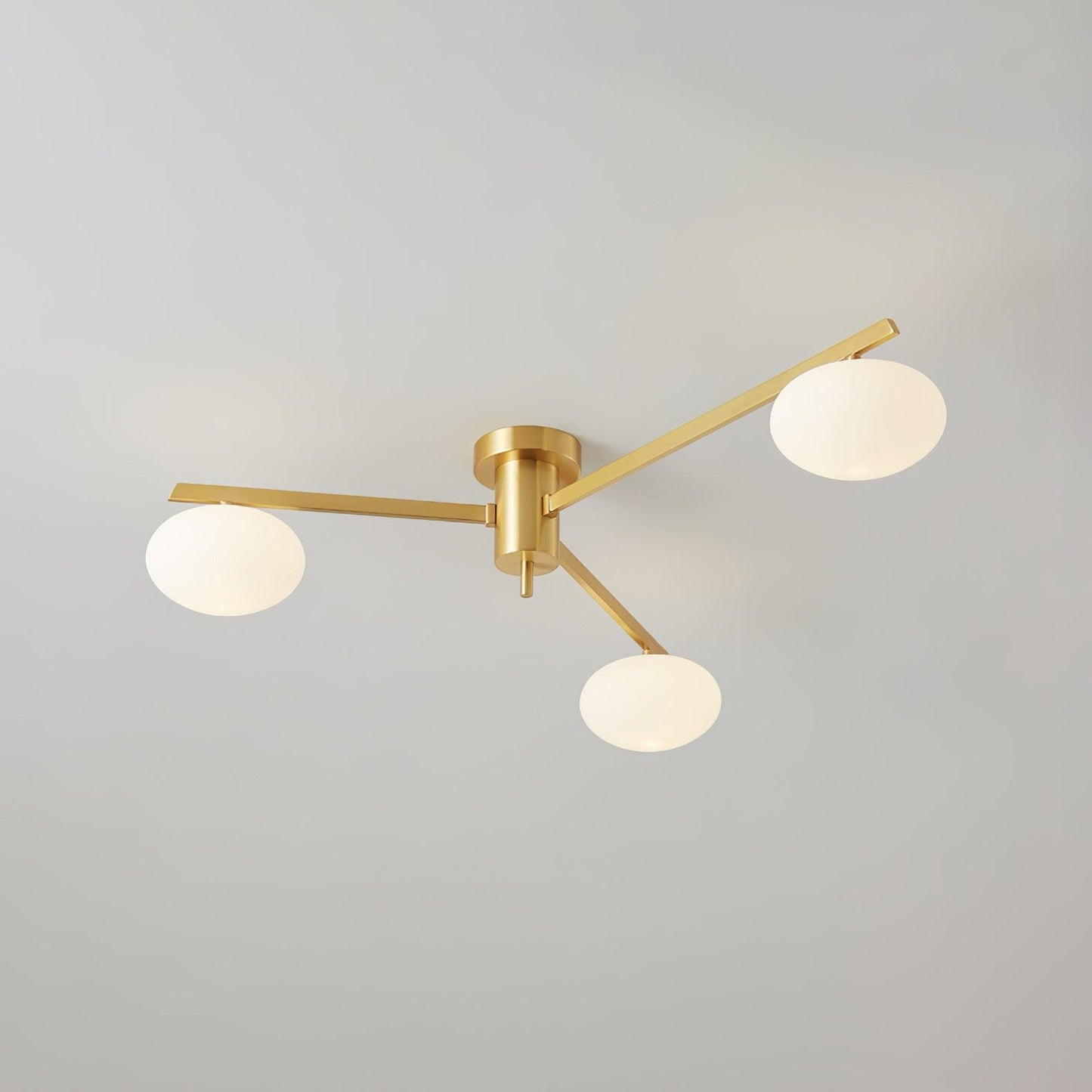 Jasper Ceiling Lamp | Modern Minimalist Design with White Glass Shade 0