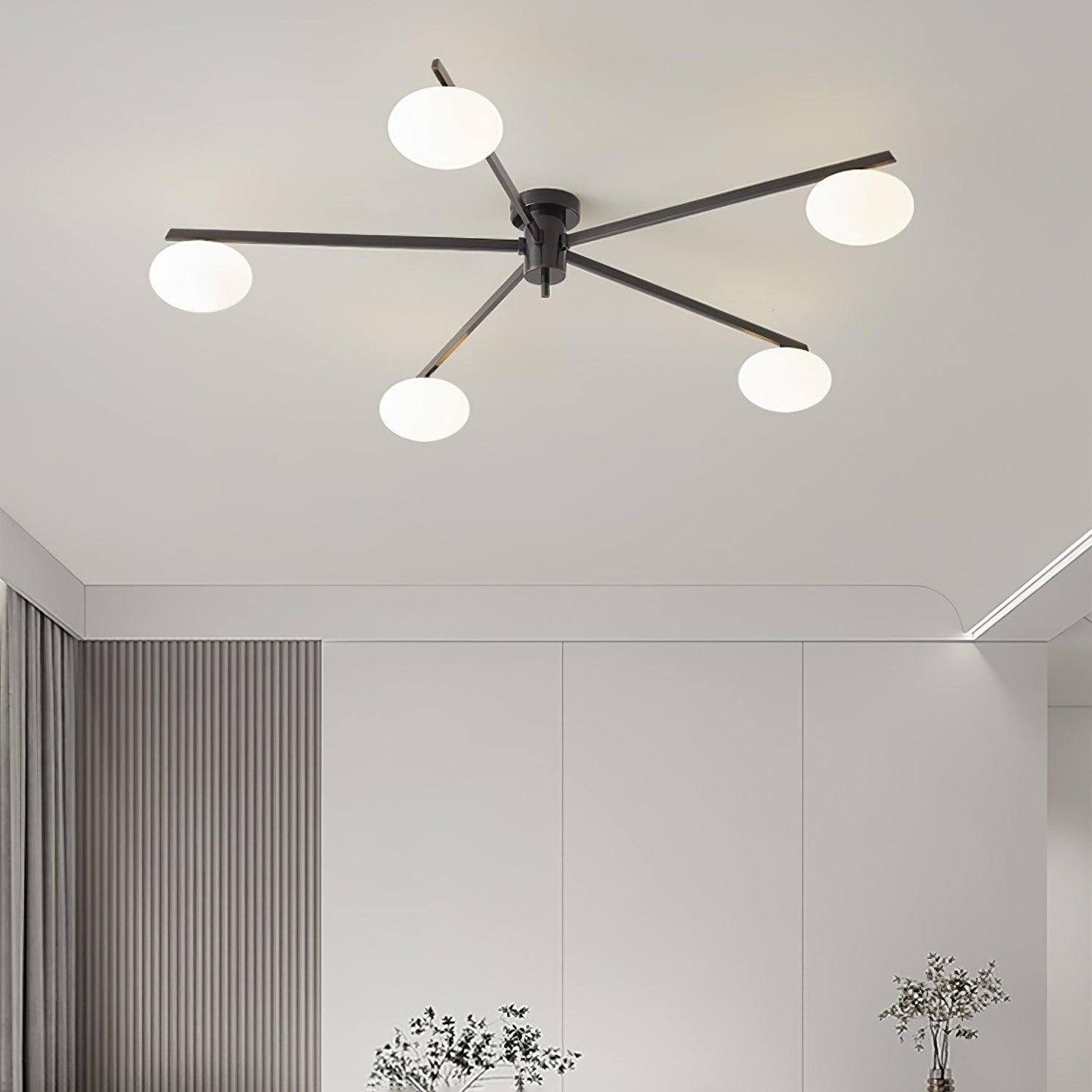 Jasper Ceiling Lamp | Modern Minimalist Design with White Glass Shade 2