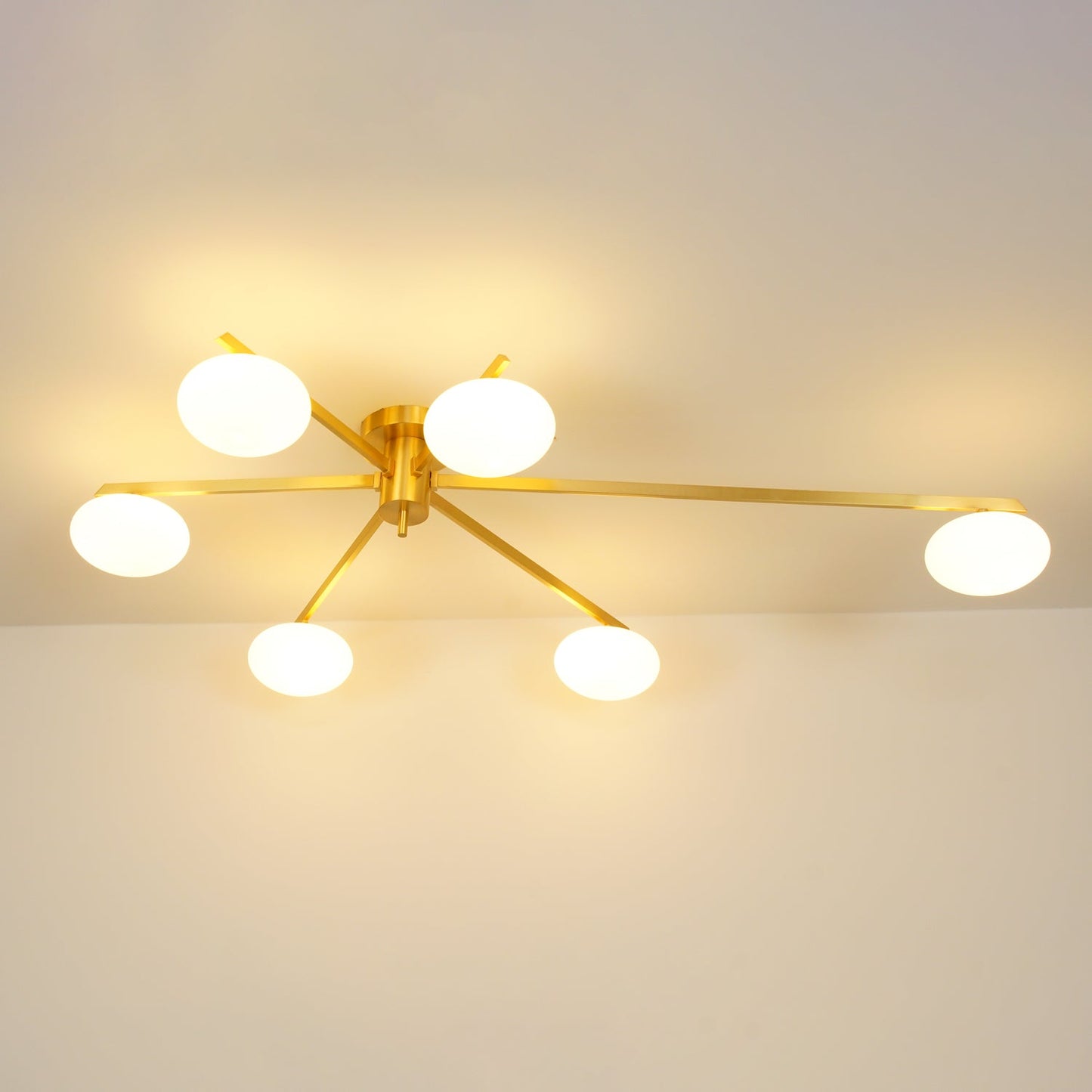 Jasper Ceiling Lamp | Modern Minimalist Design with White Glass Shade 4