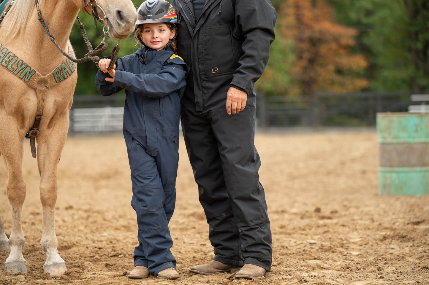 Barns vinterisolerte dress - Blå netter